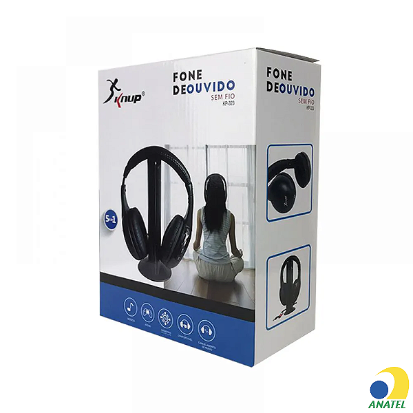 Fone de Ouvido sem Fio Knup KP-323