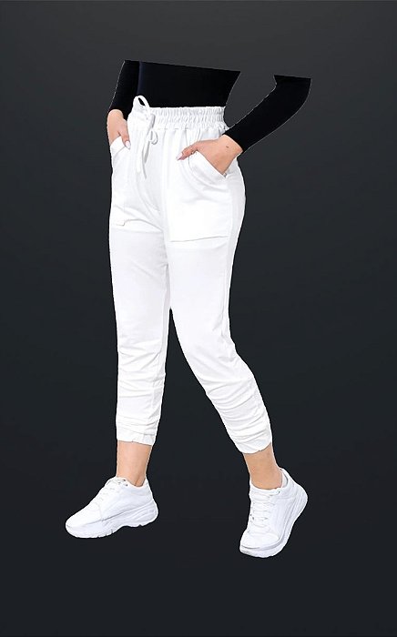 Calça Jogger Branca