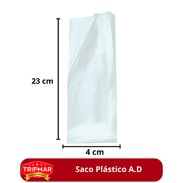 Saco Plástico A.D 1Kg Diversas Medidas - Alta Densidade