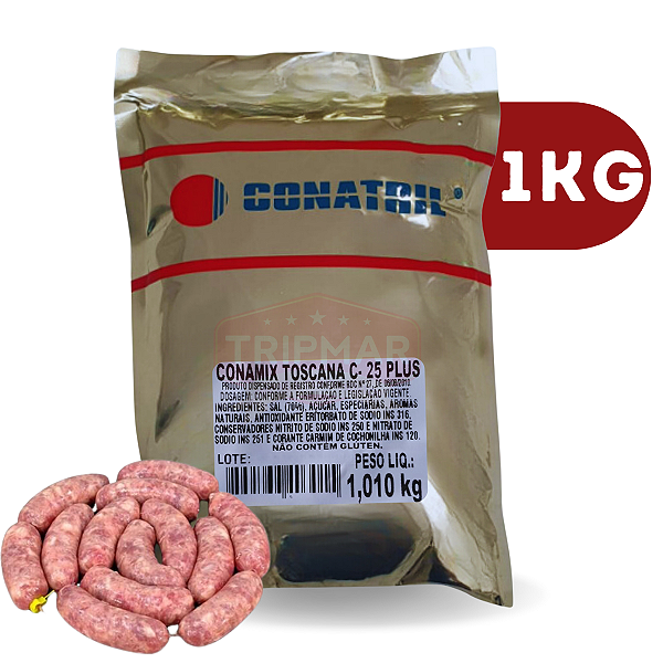 Conamix Linguiça Toscana C 25 Plus 1Kg - Conatril