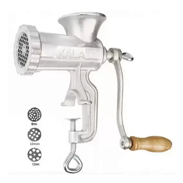 Moedor de Carne Manual Ferro Fundido Boca 10 - Kala