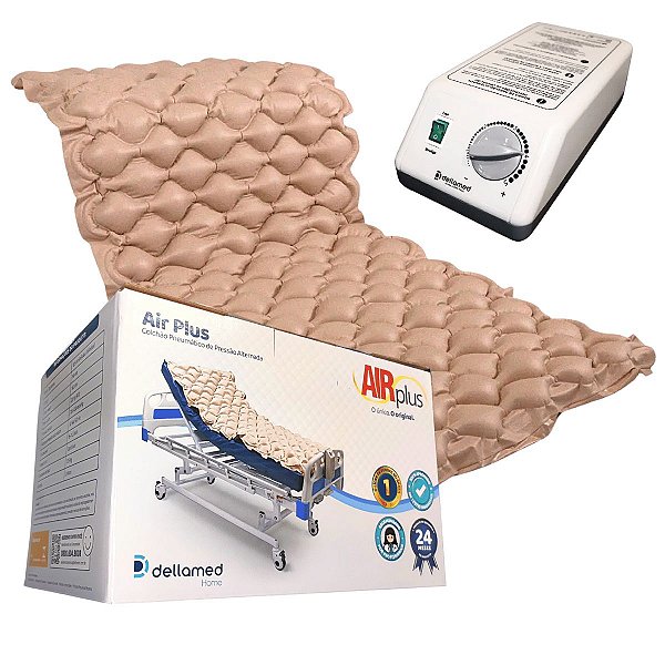 Colchão Pneumático Anti Escaras com Motor Elétrico - Dellamed Air Plus