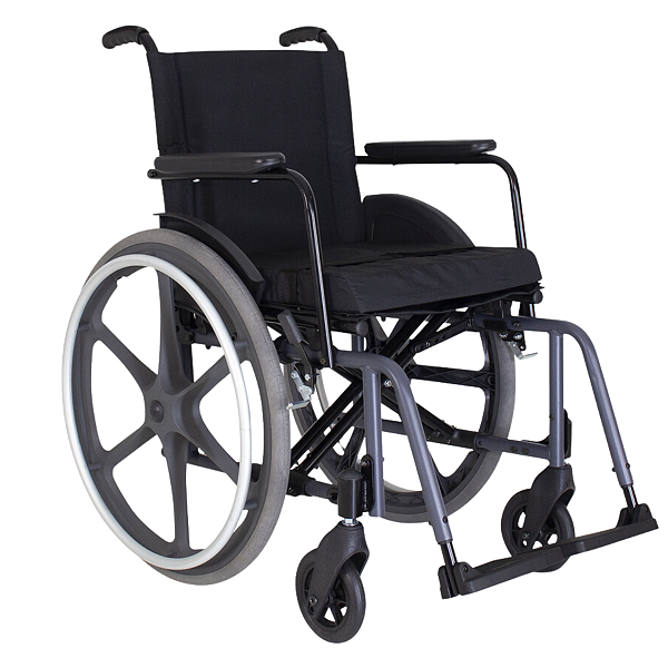 Cadeira de Rodas Ortomobil MA3F Dobrável Aço 150kg + Almofada