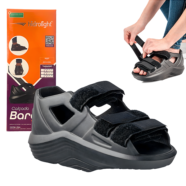 Sandália Barouk Baruk Bilateral Apoio No Retropé Sapato Calçado Dedo Quebrado Antepé - Hidrolight