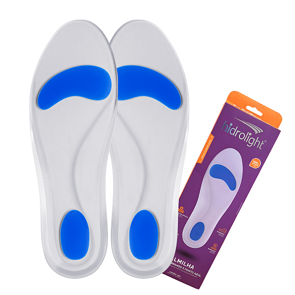 Palmilha Ortopédica De Silicone Super Confortável Arco Brando Sem dor Esporão Fascite - Hidrolight