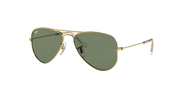 Ray-Ban Junior Aviator RJ9506S-50-223/71 Dourado Lente Verde