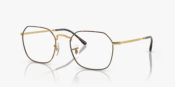 Ray-Ban JIM RX3694V-53-3177 Ouro Top Havana