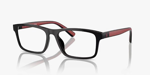Polo PH2274U-56-5001 Preto brilhante/Vermelho emborrachado