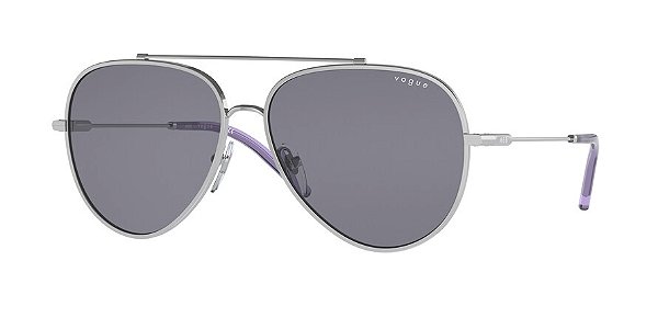 Vogue VO4212S-57-323/1 Prateada Lente Cinza