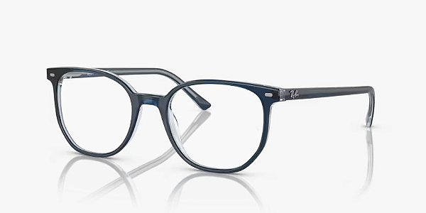 Óculos de Grau Ray-Ban Elliot RX5397-52-8324 Azul sobre Azul transparente