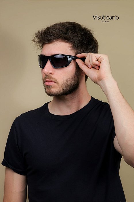 Oculos de Sol Oakley Lateralis OO9431-60-943102 Nanquim preto fosco Lente Prizm cinza
