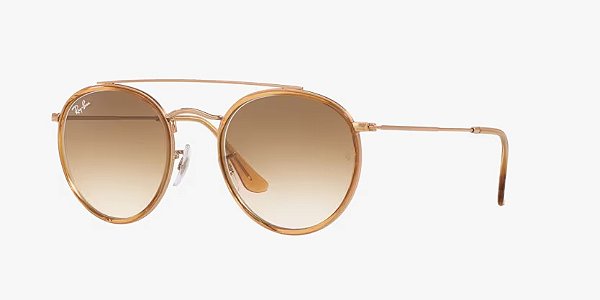 Óculos de sol Ray-Ban RB3647NL-51-907051 Cobre lentes Marrom-claro degradê