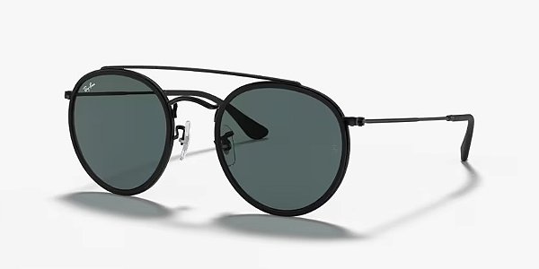 Óculos de sol Ray-Ban RB3647NL-51-002/R5 Preto lentes Azul Classic