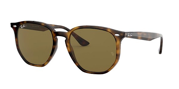 Óculos de sol Ray-Ban RB4306L-54-710/73 Havana claro lentes Marrom-escuro