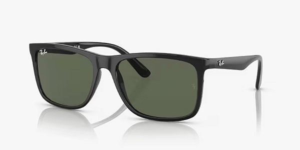 Óculos de sol Ray-Ban RB4373L-58-601/71 Preto lentes Verde