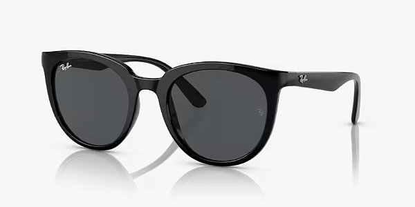 Óculos de sol Ray-Ban RB4383L-53-601/87 Preto lentes Cinza