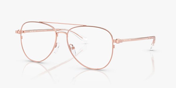 Óculos de grau Michael Kors São Paulo MK3089-56-1108 Ouro-rosé brilhante