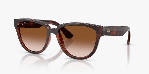Óculos de Sol Ray-Ban RB4463L-56-710/13 Havana-escuro lentes Marrom-escuro degradê