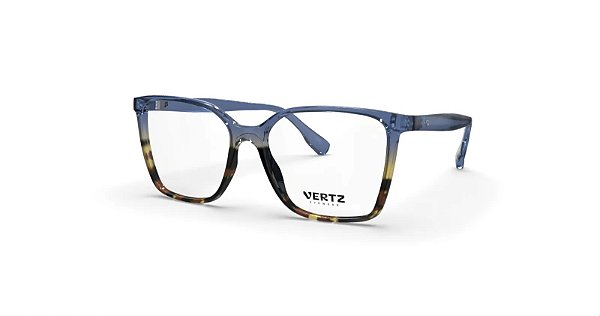 Oculos de Grau Vertz VZ51069-54-4721 Azul e Marrom rajado