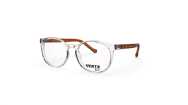 Oculos de Grau Vertz VZ51031-47-3448 Aveia hastes Caramelo