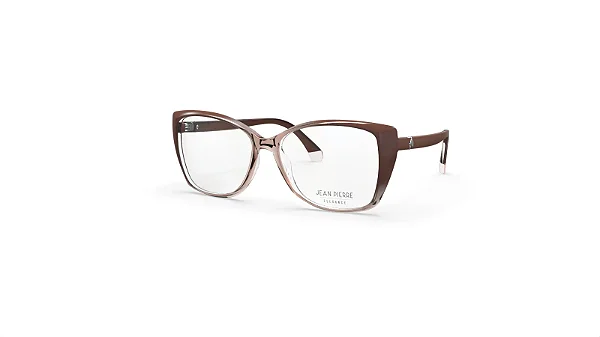 Oculos de Grau Jean Pierre JP21048-53-3845 Caramelo traslucido lateral Capucino