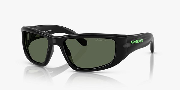 Óculos de Sol Arnette Zyme AN4358-58-290071 Preto lentes Verde-escuro