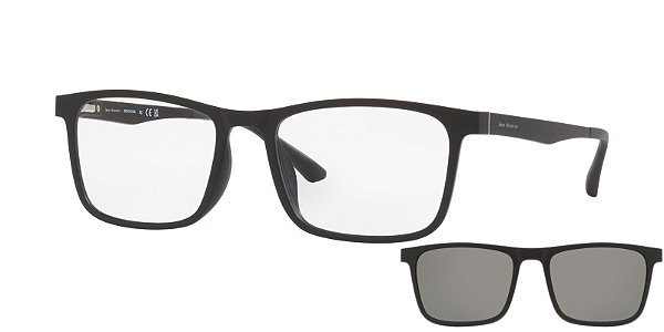 Óculos Clip Jean Monnier Clip J84177-55-N495 Preto fosco +Clip-On