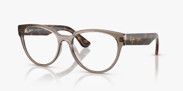 Óculos de Grau Ray-Ban RX7261L-55-5800 Caramelo translúcido