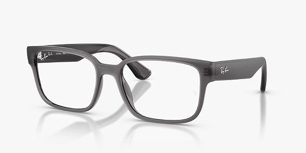 Óculos de Grau Ray-Ban RX7262L-57-8265 Cinza-escuro translúcido fosco
