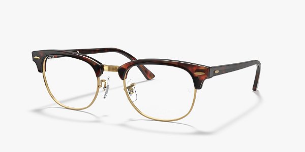 Óculos de Grau Ray-Ban Clubmaster RX5154-51-8058 Padrão tartaruga