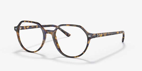Óculos de Grau Ray-Ban Thalia RX5395-51-8174 Amarelo & Havana Azul
