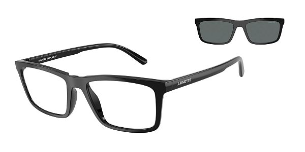 Óculos de Grau Clip Arnette Hypno 2.0 AN4333-55-27531W Preto