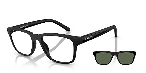 Óculos de Grau Arnette com Clip Turbine AN4347U-54-27581W Preto fosco