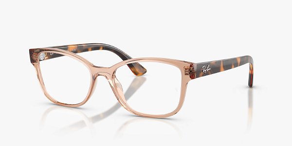 Óculos de Grau Ray-Ban RX7269L-52-8422 Caramelo translúcido brilhante