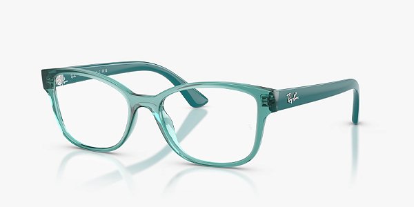 Óculos de Grau Ray-Ban RX7269L-52-8498 Translucent Teal