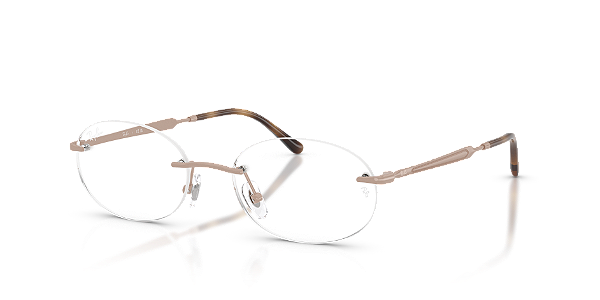 Óculos de Grau Ray-Ban RX3767V-52-3207 Ouro Rosado