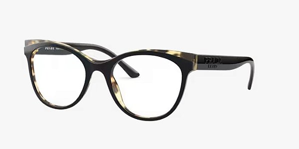 Oculos de Grau Prada PR05WV-53-3891O1 Preto e Havana