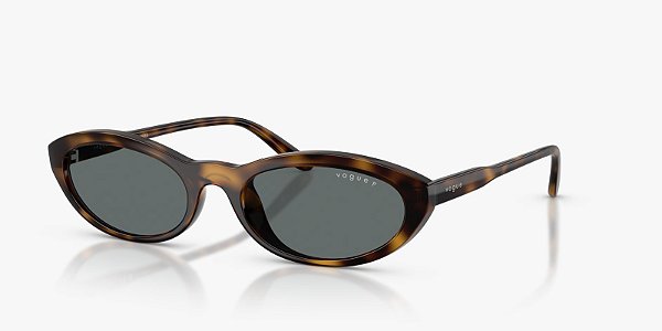 Óculos de Sol Vogue Oval Havana-escuro lentes Cinza Polarizada (VO5697SU)