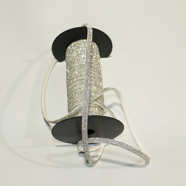 1 Metro De Strass 6 Mm Cristal Brilho Para Personalização