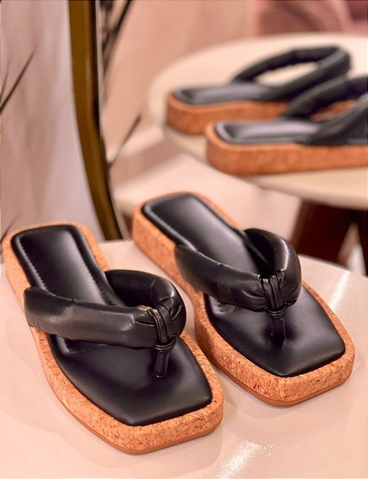 Papete Salete Modelo Tira Confort Preto