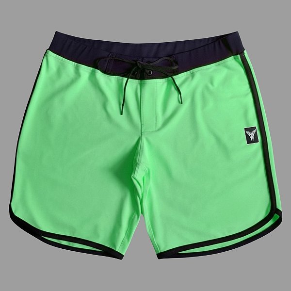 Bermuda Men's Physique Curta Verde Clara Fluor