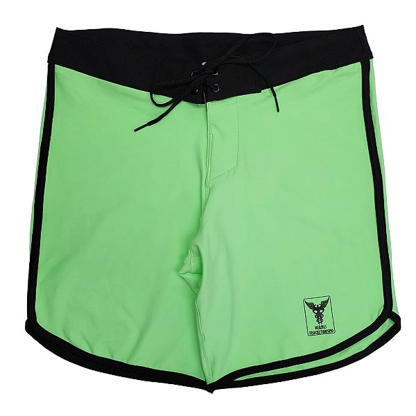 Bermuda Men's Physique Curta Verde Clara Fluor