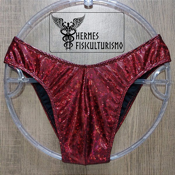 Sunga Bodybuilder Rubi Holográfica - Corte IFBB