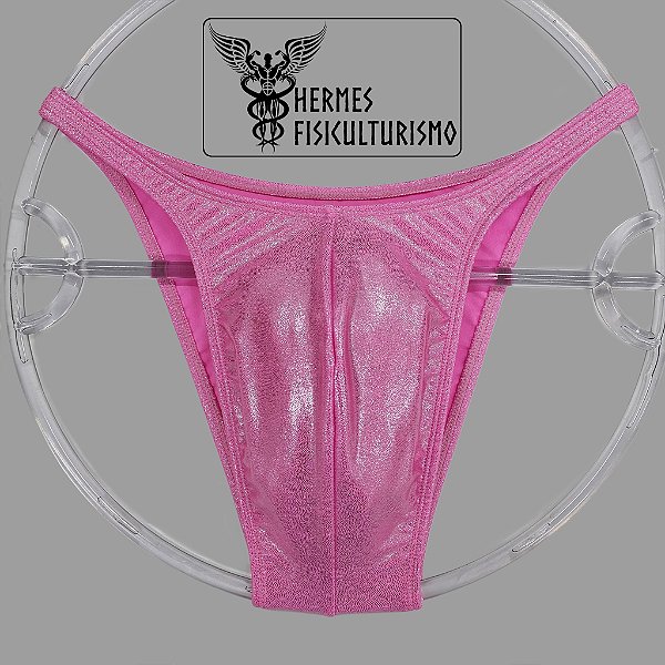 Sunga Bodybuilder Rosa Brilhante - Corte Pró