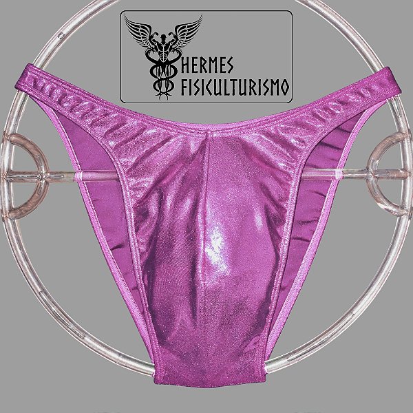 Sunga Bodybuilder Rosa Brilhante - Corte Tradicional