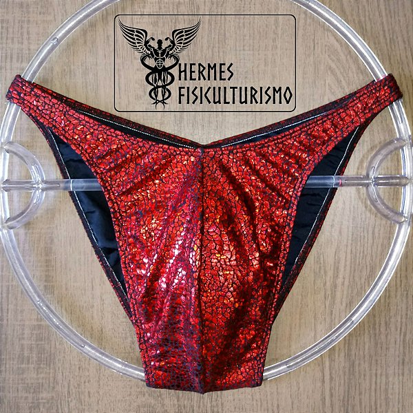 Sunga Bodybuilder Rubi Escama Réptil - Corte Tradicional