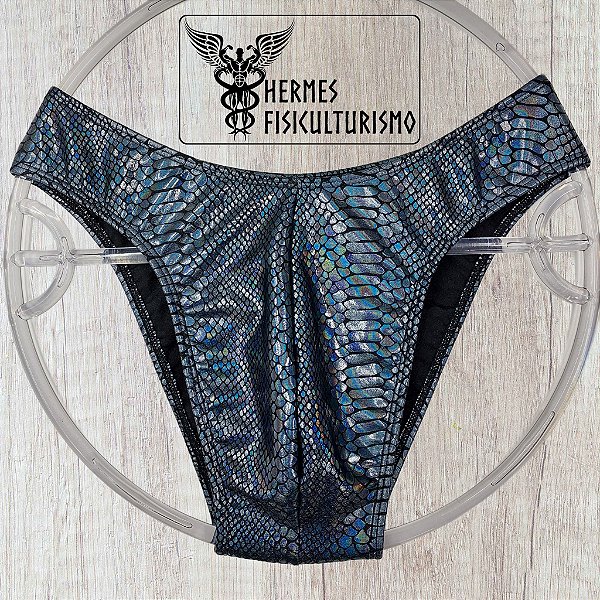 Sunga Bodybuilder Chumbo Escama Cobra - Corte IFBB