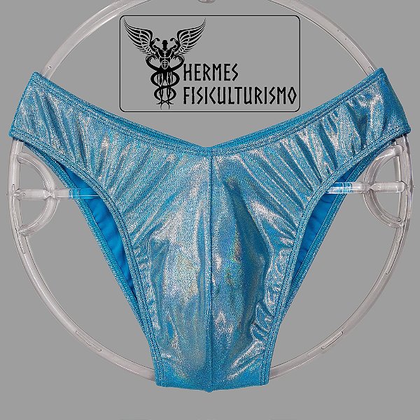 Sunga Bodybuilder Azul Bebê Camaleão - Corte IFBB
