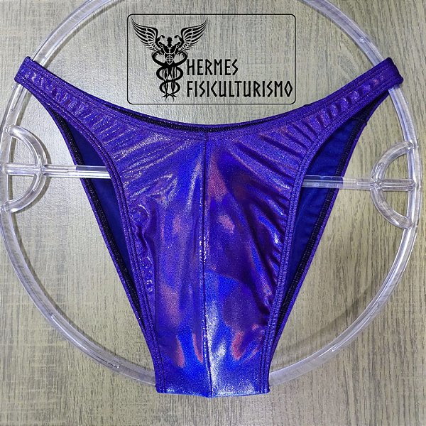 Sunga Bodybuilder Roxa Camaleão - Corte Tradicional