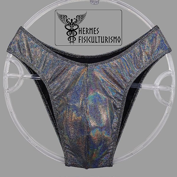 Sunga Bodybuilder Silver Camaleão - Corte IFBB